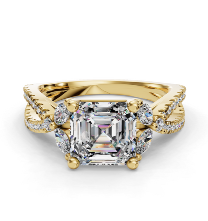 ASSCHER NATURE INSPIRED RING