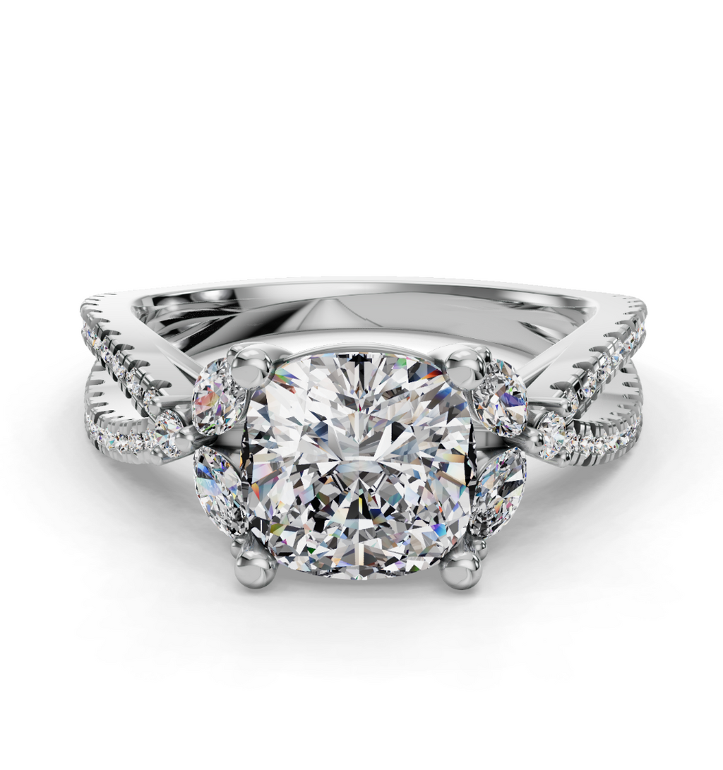 CUSHION NATURE INSPIRED RING