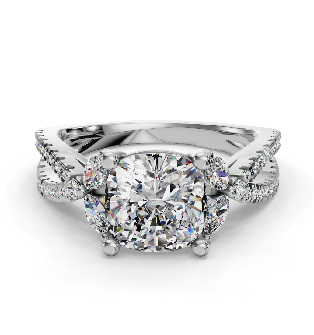 CUSHION NATURE INSPIRED RING