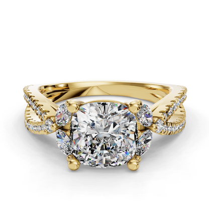 CUSHION NATURE INSPIRED RING