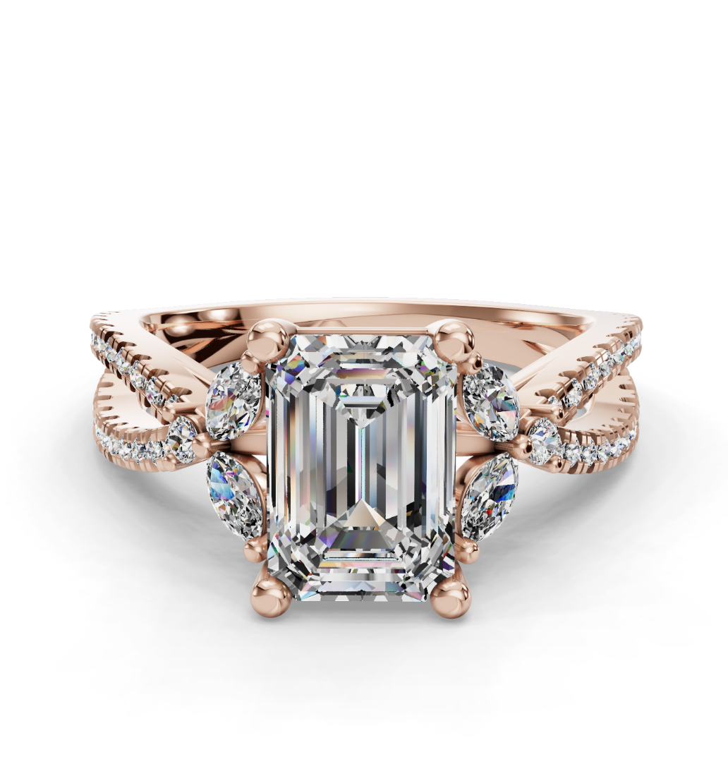 EMERALD NATURE INSPIRED RING