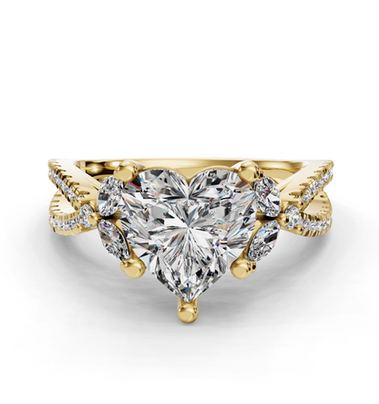 HEART NATURE INSPIRED RING