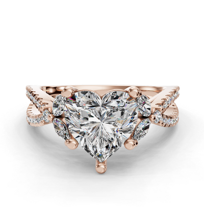 HEART NATURE INSPIRED RING