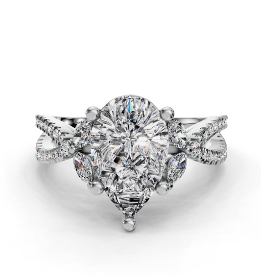 PEAR NATURE INSPIRED RING