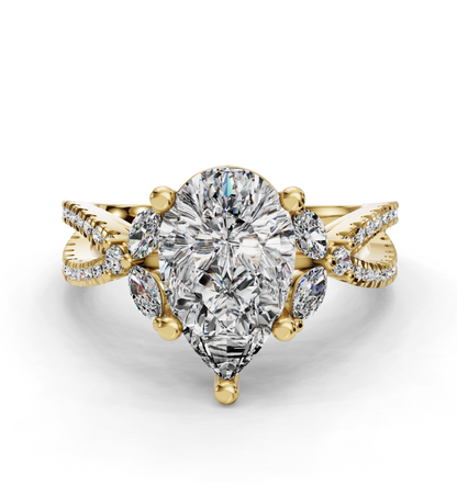 PEAR NATURE INSPIRED RING