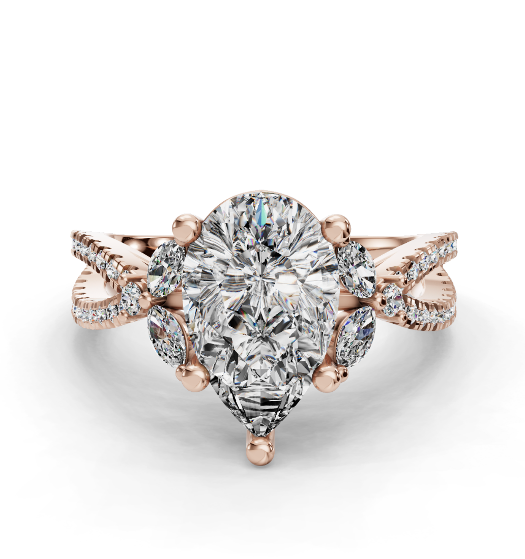 PEAR NATURE INSPIRED RING