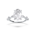 OVAL SIDE STONES RING