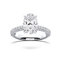 OVAL SIDE STONES RING