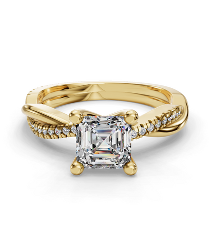 ASSCHER NATURE INSPIRED  RING