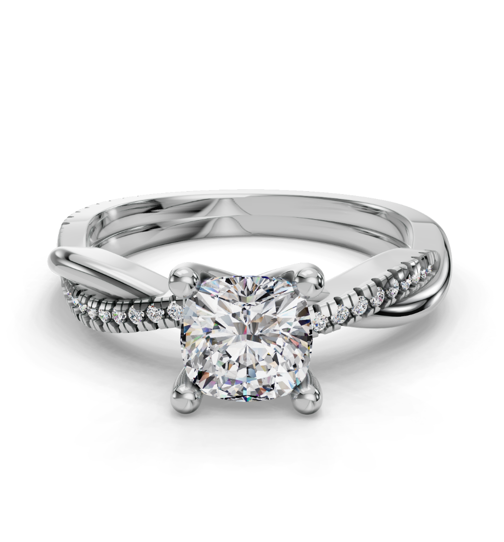 CUSHION NATURE INSPIRED  RING