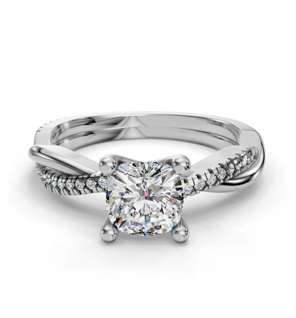 CUSHION NATURE INSPIRED  RING