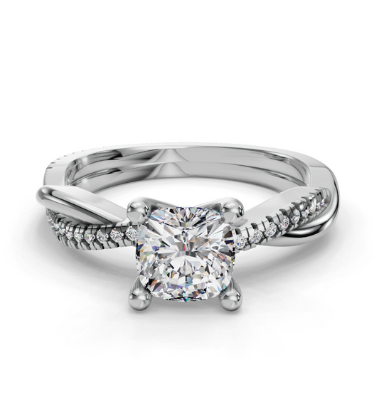 CUSHION NATURE INSPIRED  RING
