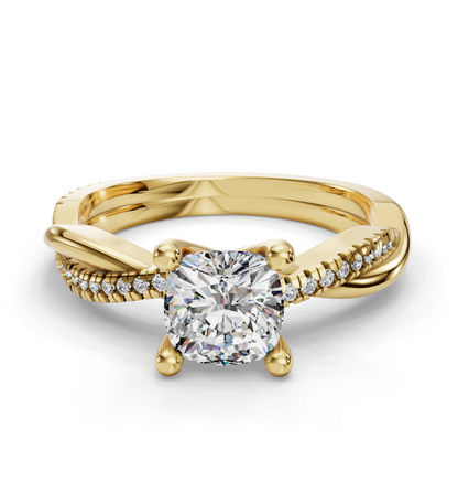 CUSHION NATURE INSPIRED  RING