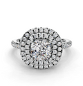 CUSHION HALO WITH PAVE RING