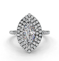 MARQUISE HALO WITH PAVE RING