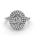 OVAL HALO WITH PAVE RING