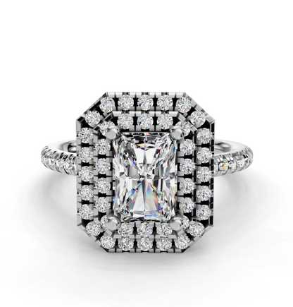 RADIANT HALO WITH PAVE RING