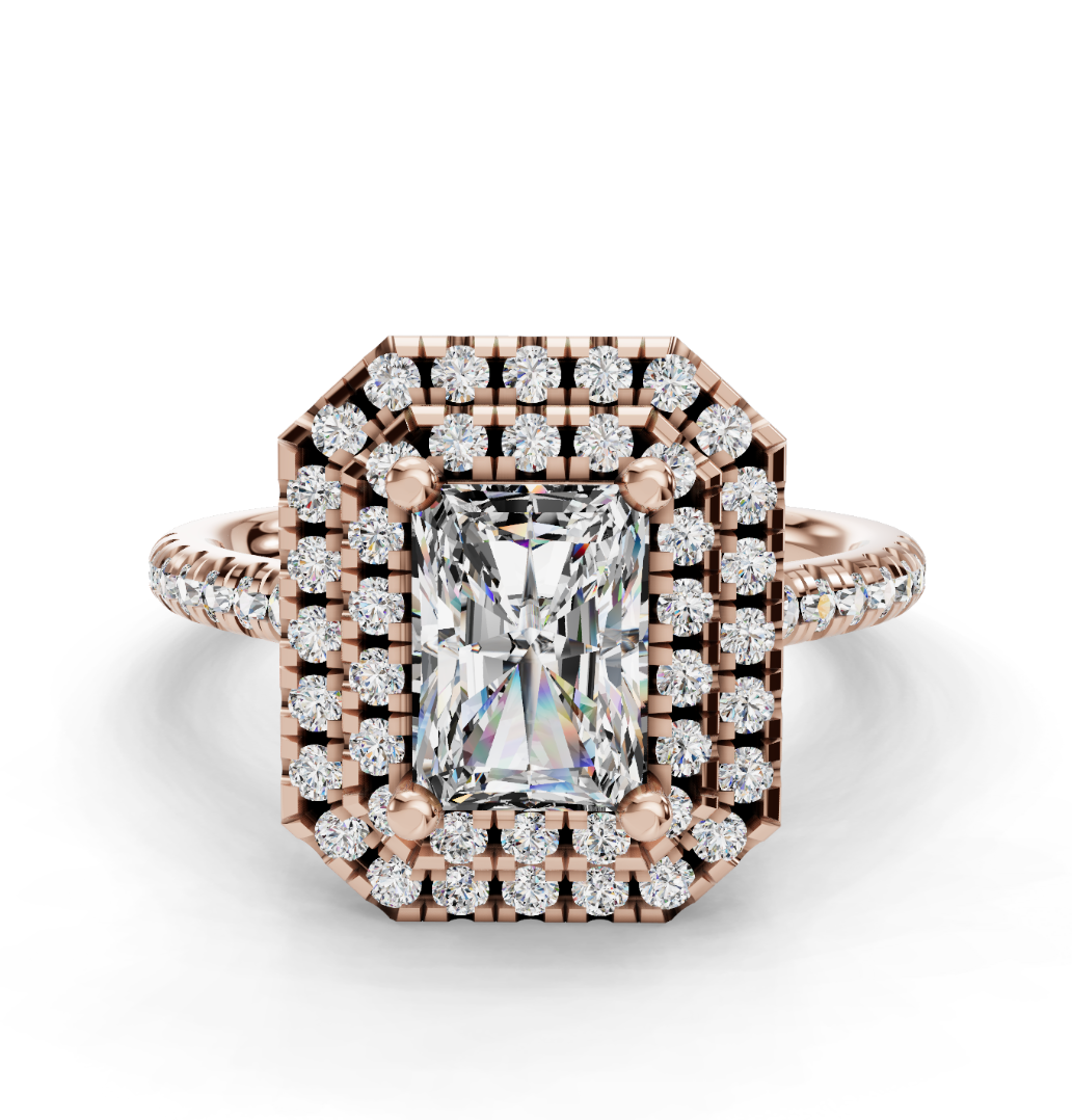 RADIANT HALO WITH PAVE RING