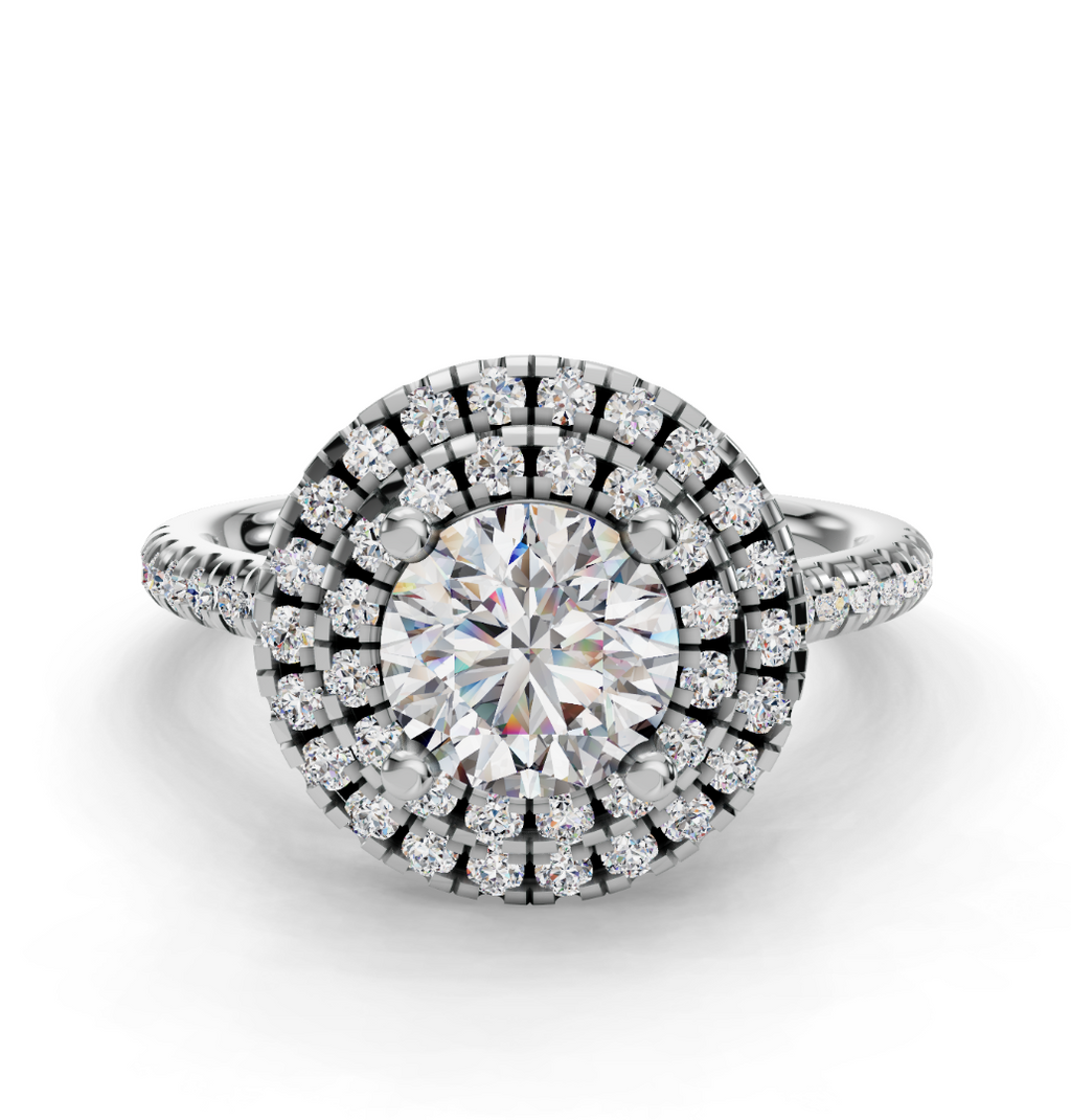 ROUND HALO WITH PAVE RING