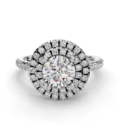 ROUND HALO WITH PAVE RING