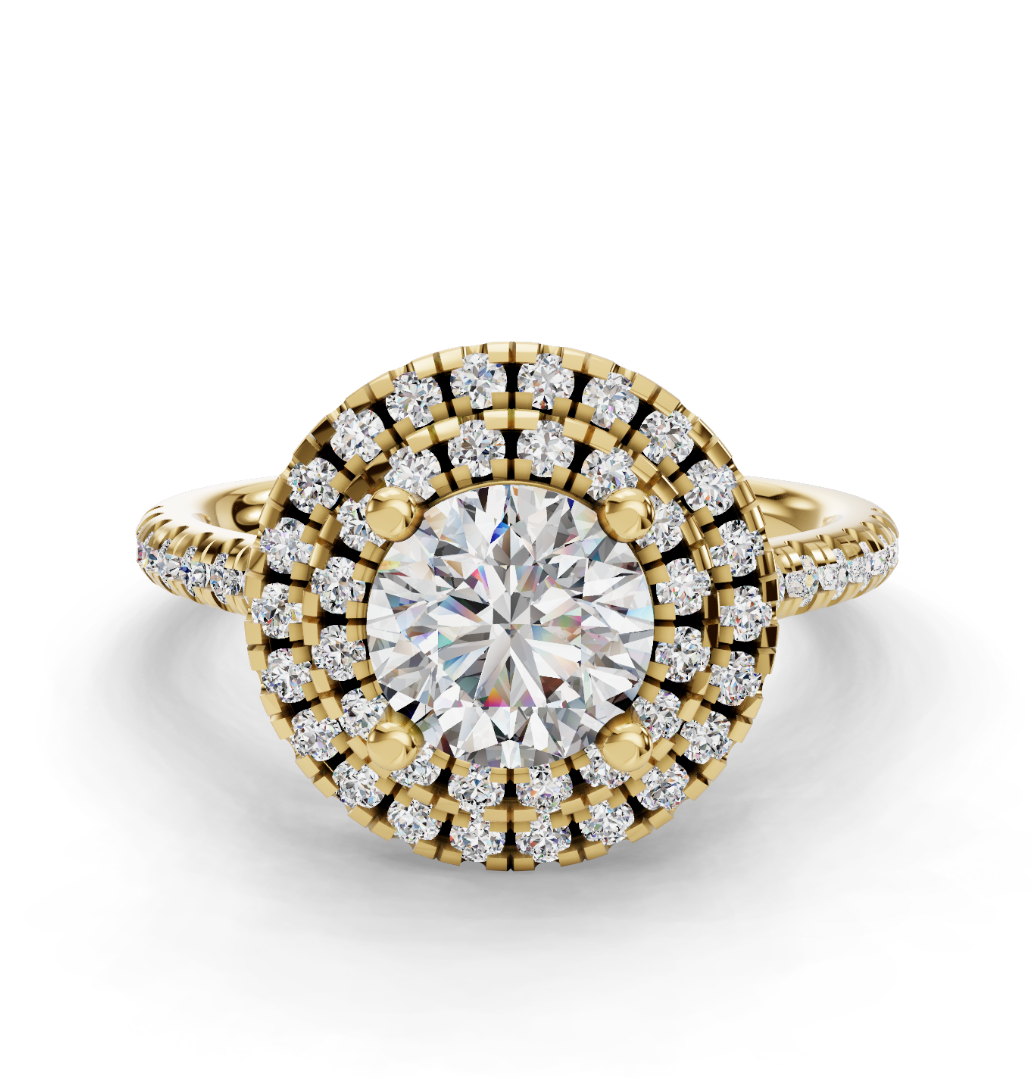 ROUND HALO WITH PAVE RING
