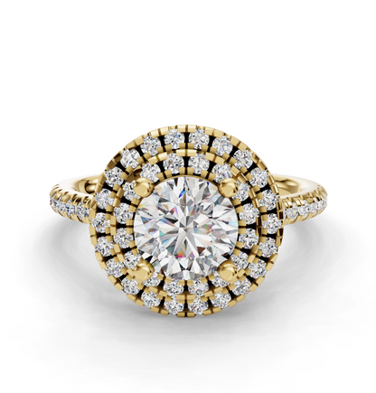 ROUND HALO WITH PAVE RING