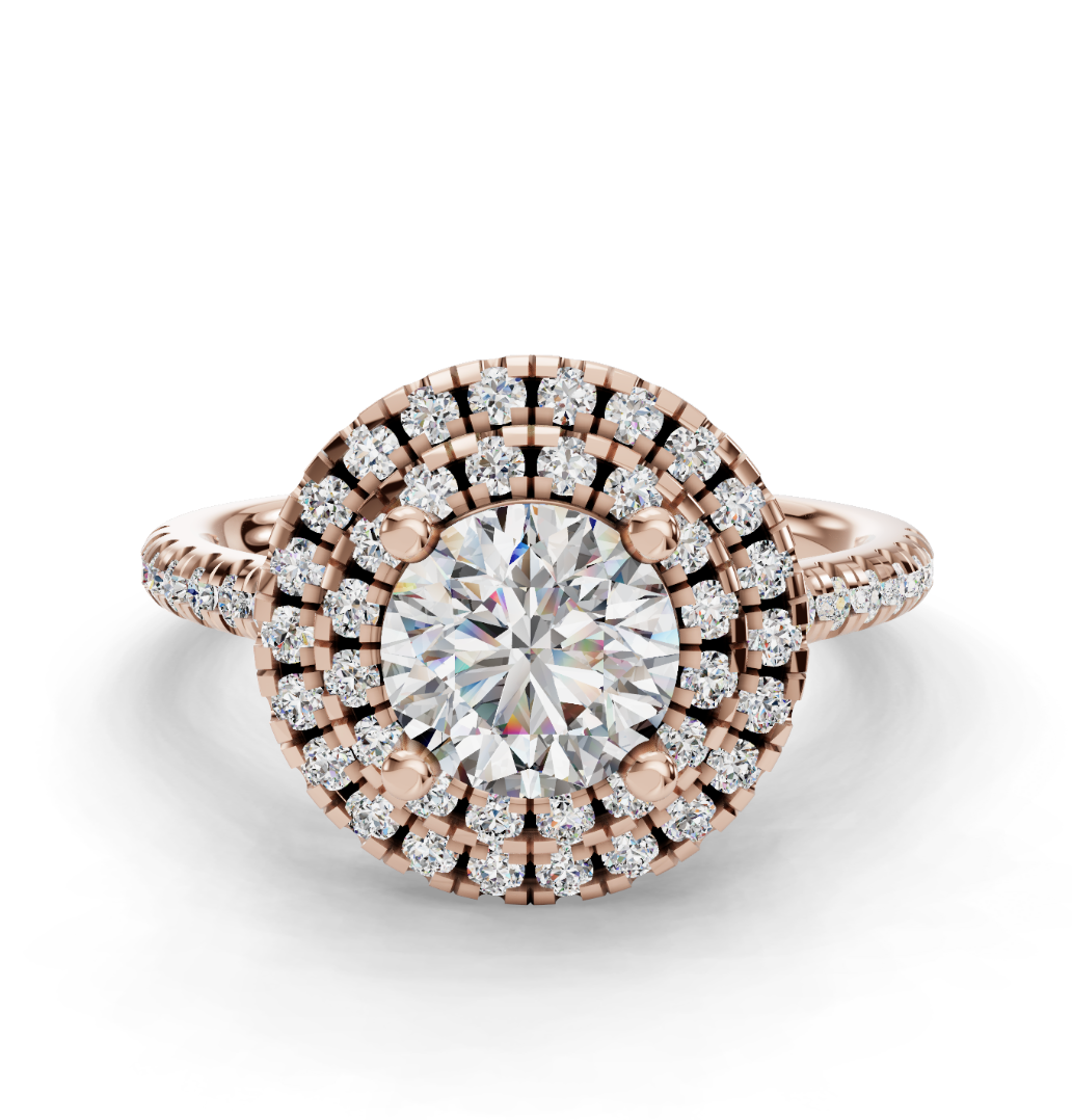 ROUND HALO WITH PAVE RING
