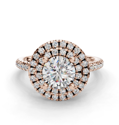 ROUND HALO WITH PAVE RING