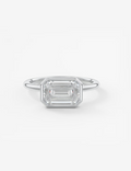 EMERALD EAST WEST WITH BEZEL RING