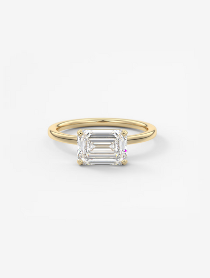EMERALD EAST WEST RING