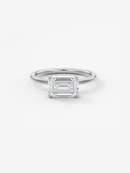 EMERALD EAST WEST RING