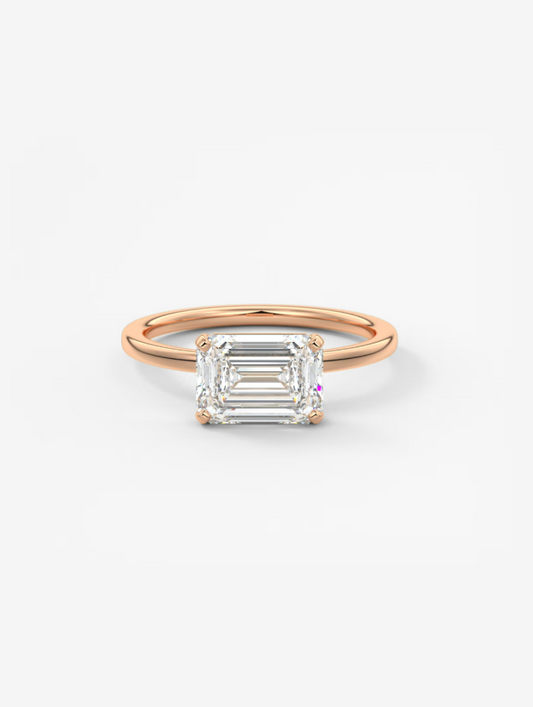 EMERALD EAST WEST RING