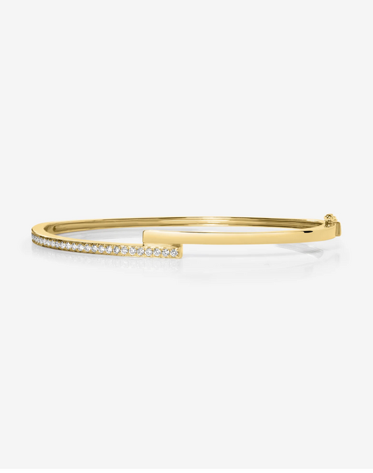 HALF DIAMOND BANGLE