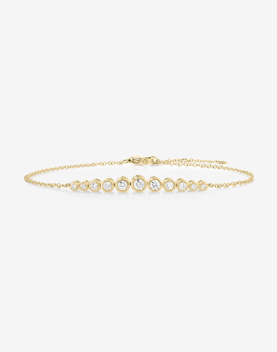 GRADUATED BEZEL DIAMOND BRACELET