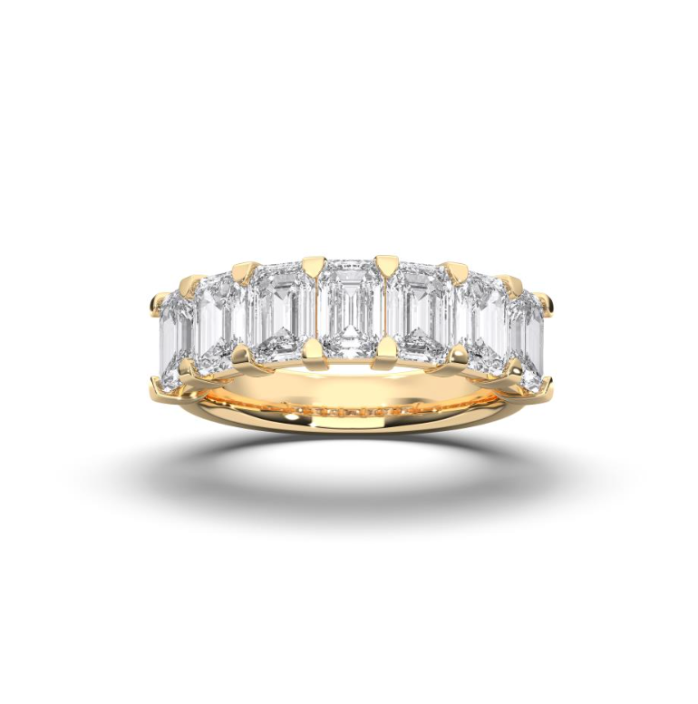 EMERALD 7 STONE RING