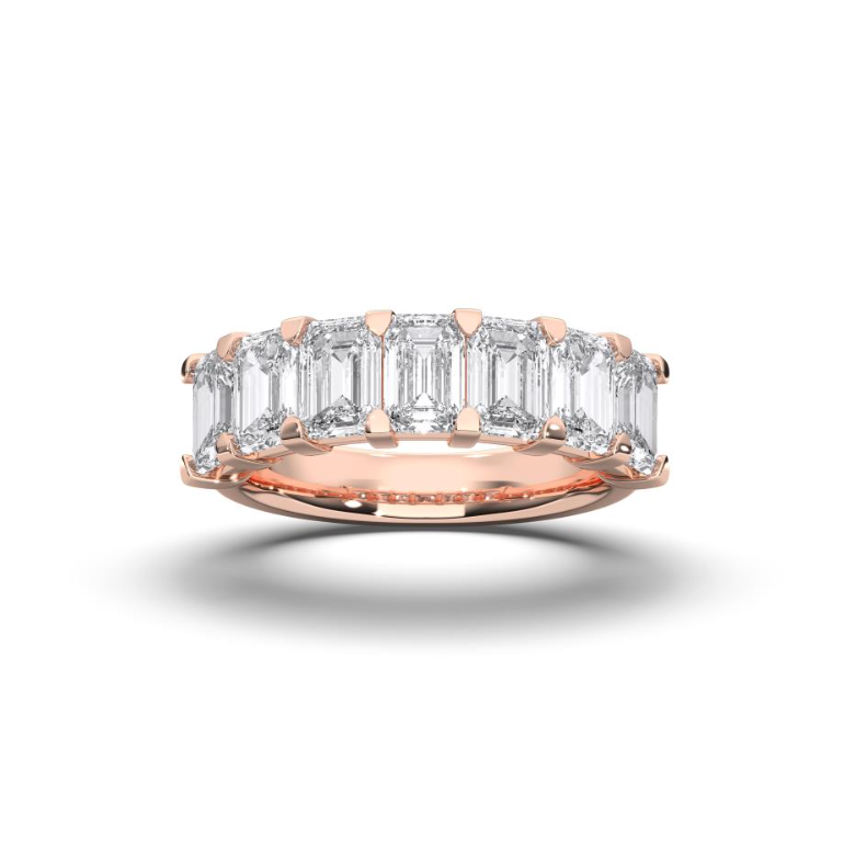 EMERALD 7 STONE RING