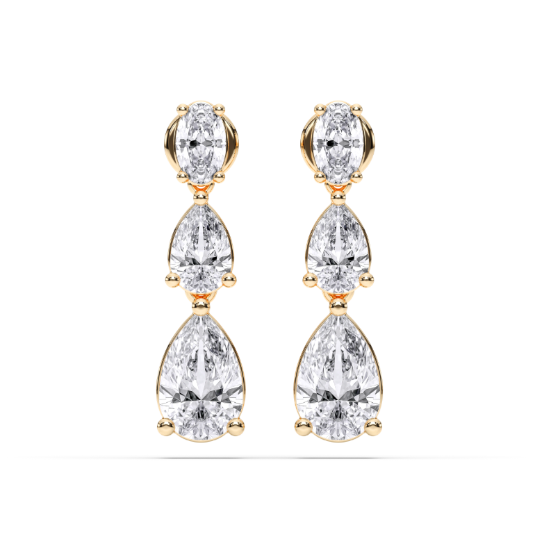PEAR TEAR DROP EARRINGS