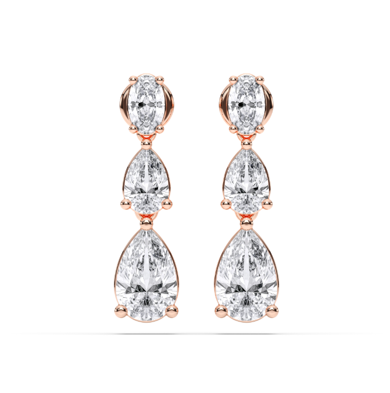 PEAR TEAR DROP EARRINGS