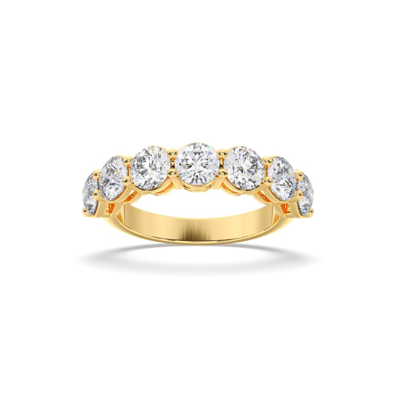 ROUND  7 STONE RING