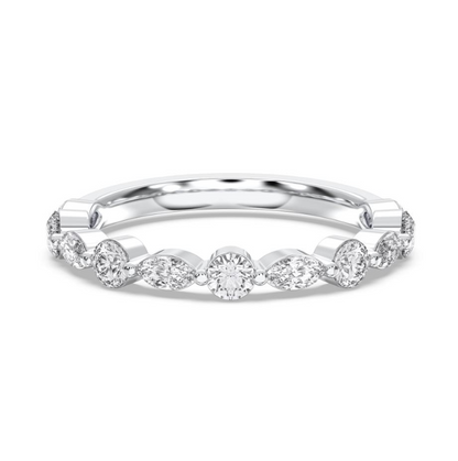 TWO STONE WEDDING BAND