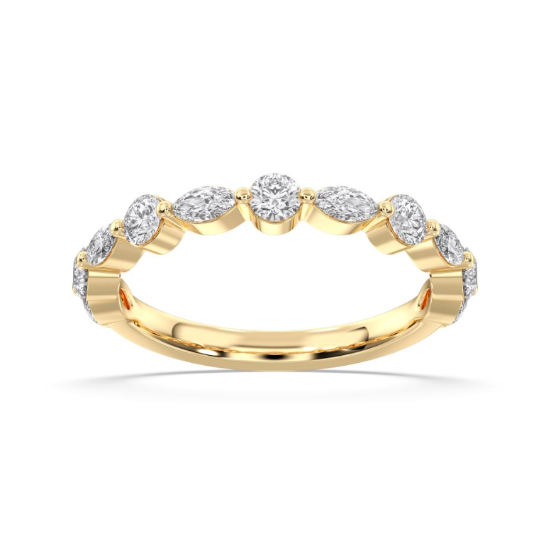 TWO STONE WEDDING BAND