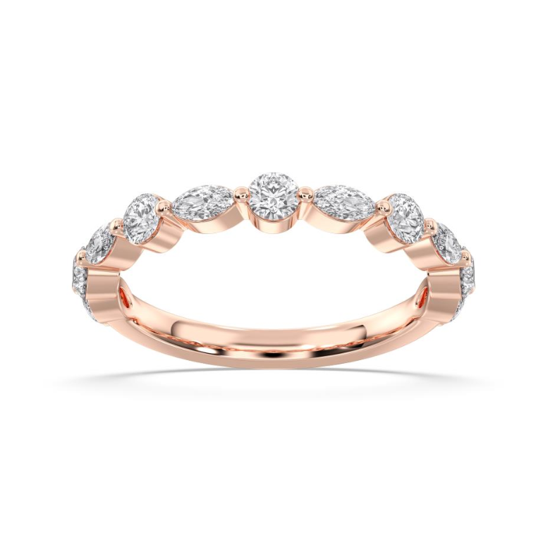 TWO STONE WEDDING BAND