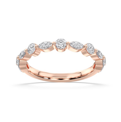 TWO STONE WEDDING BAND