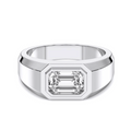 EMERALD MENS RING