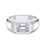 EMERALD MENS RING