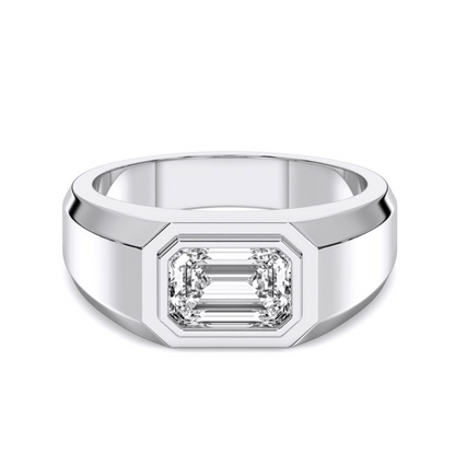 EMERALD MENS RING