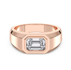 EMERALD MENS RING