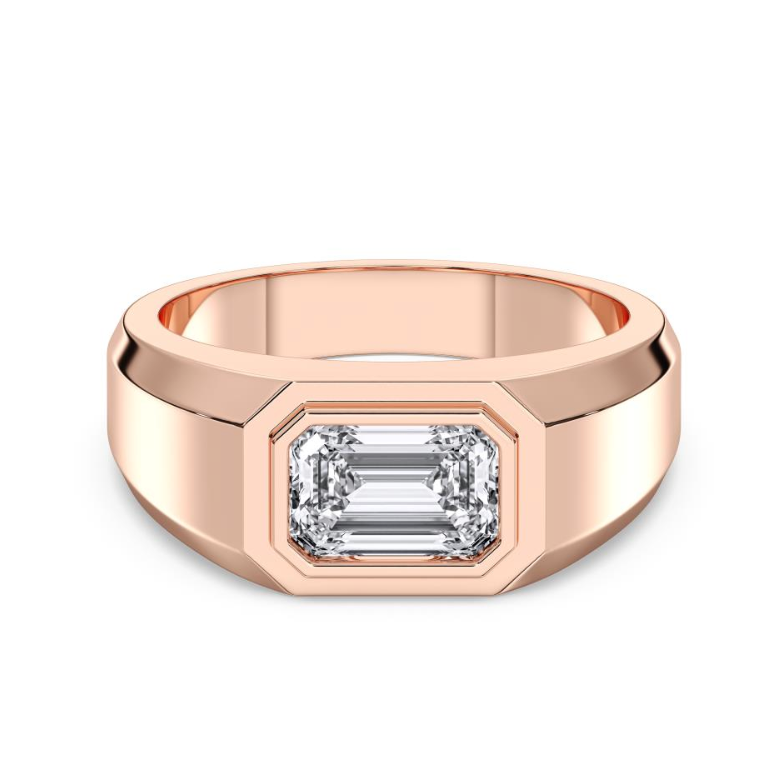EMERALD MENS RING
