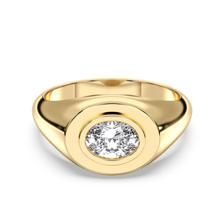 OVAL MENS RING