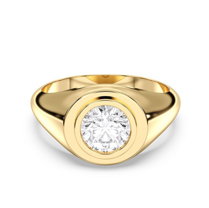 ROUND MENS RING